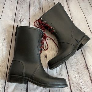 Black Rain Boots Merona